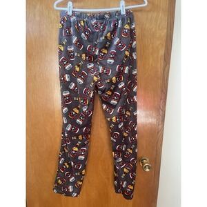 Lazy One Men's Novelty Pajama Pants – Beer Bottle & Can Print – Gray Size S
